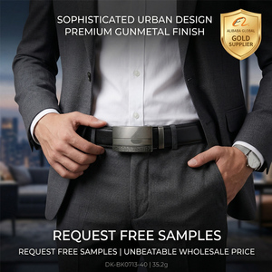 Boucle de ceinture en alliage de zinc de 40 mm avec motif gravé, pour hommes et femmes, ceinture décontractée ou habillée, quincaillerie OEM, logo personnalisé, vente en gros, usine - Product Image 2