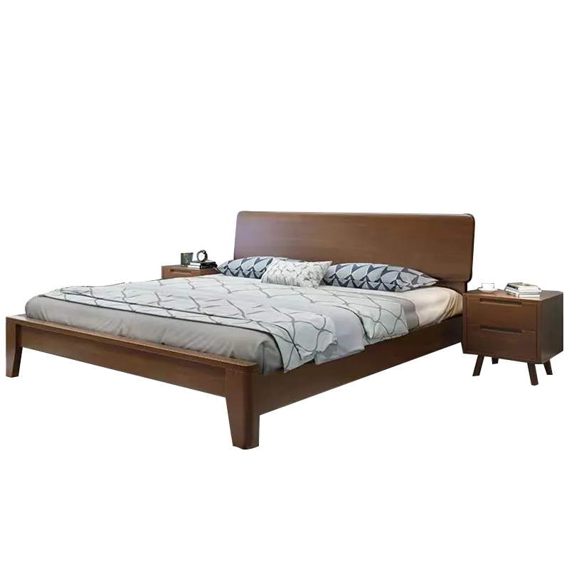 Мебель для дома, кровати из массива дерева, OEM /ODM, современный, индивидуальный, Королевский размер, 1,8 м, деревянный каркас для хранения кровати