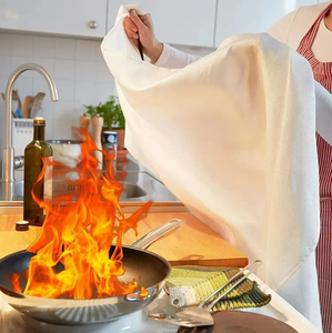 Manta Ignífuga de Emergencia para Cocina, de Fibra de Vidrio, Aislante Térmico, Protección Contra Incendios, 1x1m, Resistente al Calor y a Productos Químicos - Product Image 4