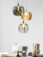 Suspension Pomme en Cristal Haut de Gamme Postmoderne Luxe Léger, Créative, Unique et Simple, à Tête Unique, pour Chevet, Salle à Manger, Bar, Comptoir