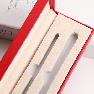 Hot Bán Sang Trọng Cổ Điển Màu Đỏ Kinh Doanh Hộp Bút Tùy Chỉnh Bao Bì Chất Lượng Cao Giấy Hiển Thị Trường Hợp Biểu Tượng Tùy Chỉnh Hộp Quà Tặng - Product Image 2