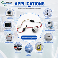Rangkaian Kabel Defibrillator Kustom, Kabel Medis, OEM ODM, Sesuai ISO 13485, Sesuai FDA, Langsung dari Pabrik