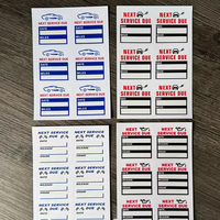 Vinyle Transparent Électrostatique Étiquette Rouleau Pare-Brise Prochain Service Due Changement D'huile Auto Maintenance Service Rappel Autocollants