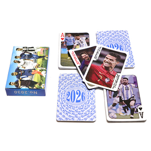 Assicurazione commerciale carte da gioco personalizzate portatili calcio carte da gioco Poker - Product Image 6