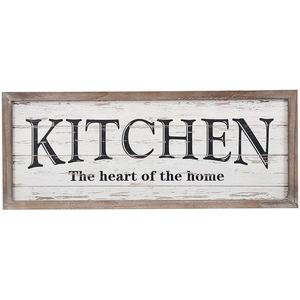 Decoración de pared <span class=keywords><strong>para</strong></span> casa de campo, decoración de cocina, marco de <span class=keywords><strong>madera</strong></span> rústico, señales de pared de cocina - Product Image 1