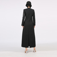 OUDINA Robe longue de soirée haut de gamme pour femme 3XL Plus Size Rhinestones Beaded Diamond Floor-Length Empire for Party Dinner