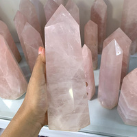 Tour à quartz rose naturel de haute qualité, vente en gros, livraison gratuite