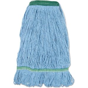 "Medium Blue Super Loop Wet Cotton/Synthetic <b>Mop</b> Head for Boardwalk BWK502BLNB" - Product Image 4