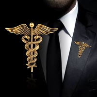 Broche créative rétro européenne et américaine en zircon, en forme de serpent, de sceptre, d'ailes d'ange ou d'animal, accessoire de mode, cadeau