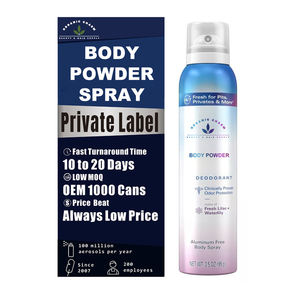 Etiqueta privada No Mess <span class=keywords><strong>Spray</strong></span> Powder Atleta Grado Frotamiento Prevención de ampollas Todo el día Sudor Control de olores Fabricación personalizada - Product Image 1