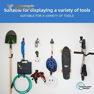 Heavy Duty Steel Garage Wall <b>Hooks</b> Anti Slip Coated Utility Rails for Ladders Bikes Garden <b>Tools</b> - Product Image 3