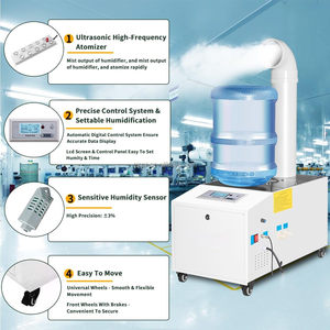 Humidificateur industriel à ultrasons 3-7 kg/h en acier inoxydable de qualité commerciale pour salles de culture, agriculture et culture de champignons - Product Image 2