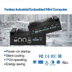 신형 산업용 쿼드코어 5 USB 2 COM N100 팬리스 DDR5 심 카드 슬롯 미니 데스크탑 PC - Product Image 6