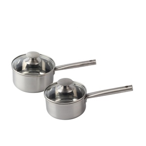 Whole Body Tri-Ply Stainless Steel Induction Cooking <b>Small</b> Saucepan With Lid - Product Image 1