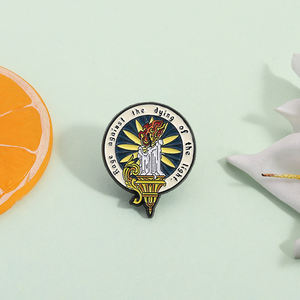 <span class=keywords><strong>Rage</strong></span> contre la mort de la lumière émail broche bougie brûlante broche Badge cadeau bijoux pour amis en gros - Product Image 2