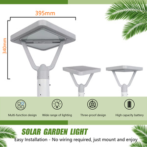Lampe solaire de jardin, protection de sécurité, contrôle intelligent de la lumière, installation sans outil, matériau résistant à la chaleur, lampe solaire de jardin - Product Image 6