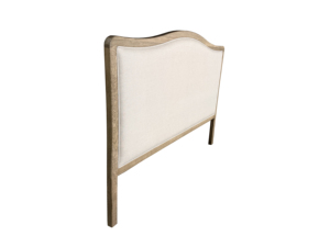 HL114K Testiera del <span class=keywords><strong>Letto</strong></span> in Stile <span class=keywords><strong>Francese</strong></span> di Lusso, King Size, Rivestita in Morbido Lino con Eleganti Linee, in Legno di Quercia Massiccio - Product Image 4