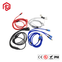 Connecteur de câble de données USB en cuivre durable de type DIN 10A, interface de charge stable, indice de protection IP67 pour remplacement de port de smartphone