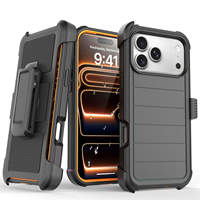Étui de protection robuste GSCASE pour iPhone 18 Pro Max, coque de téléphone avec clip arrière, étui pour iPhone 15 Pro Max