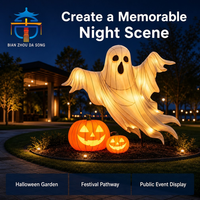 Decoración de Halloween para Exteriores, Linterna de Fantasma, Luz de Calabaza, para Jardín, Parque Temático, Festival
