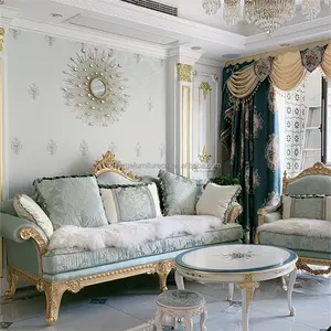 组合式豪华仿古木制沙发套装实心，4座豪华休息室木质沙发，阿拉伯中东风格沙发