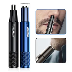 Waterproof Men's Electric Painless Shaving Hair Removal Razor Ear And Nose Hair Trimmer