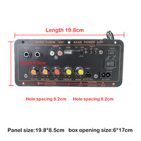 Système audio professionnel D100 pour extérieur, 100W, Bluetooth, mixeur numérique, amplificateur de basses puissant, récepteur audio