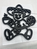 Lettres lumineuses 3D personnalisées Boyang à LED, enseignes murales alimentées par transformateur, écologiques pour les écoles