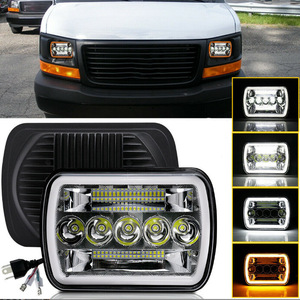 45w 5x7 Square <b>Led</b> <b>Headlight</b> 12000lm 6000k 12v For Truck Retrofit Upgrade Universal Fit - Product Image 2