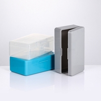 Usine directe petite boîte d'emballage en plastique PP conteneur de stockage de biscuits à couvercle articulé avec plusieurs styles boîte en plastique durable