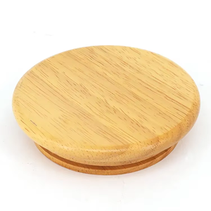 Tapa de tarro de vela de <span class=keywords><strong>madera</strong></span> torneada de estilo moderno de alta calidad, excelentes accesorios de fragancia, logotipo personalizado, gran oferta, precio de fabricación - Product Image 4