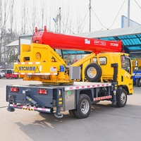 Promotion Grue de chantier mobile hydraulique télescopique tout-terrain à télécommande de petite taille 5 tonnes 8 tonnes 10 tonnes 16 tonnes à vendre