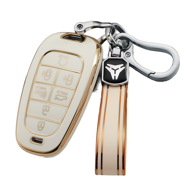 Hyundai Car Key Case Cover TPU Free Sample for Venue I30 Santa Fe Tucson I10 I20 Accent Azera Elantra Equus Genesis Ioniq Kona