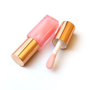 Brillo Labial Hidratante con Color Rosa, No Pegajoso, Voluminizador, con Tapa Dorada, Marca Privada, Nuevo - Product Image 4