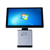 Terminal de point de vente tactile tout-en-un avec imprimante thermique intégrée 58/80 mm, écran tactile 15,6 pouces, processeur Intel i7, système d'exploitation Windows/Android, garantie 1 an