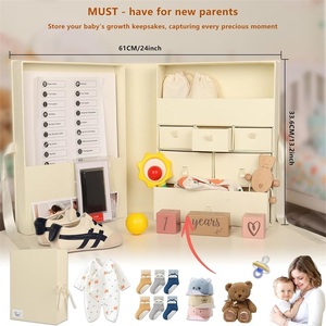 Double-Door Opening Magnetic Book Shaped Luxury Paper Custom Memory <strong>Box</strong> <strong>Wedding</strong> Baby <strong>Keepsake</strong> <strong>Box</strong> - Product Image 2