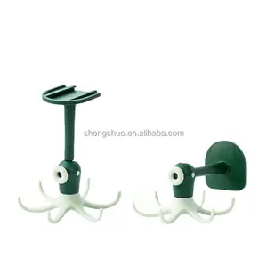 Cartoon Creative Small Octopus kann Dreh haken sein Küchen spatel Lagerung Wand montage Sticky Hook Haushalts funktionen