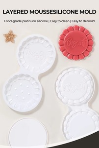 Molde de Silicona Antiadherente para Galletas y Pasteles con Diseño de Girasol, Molde para Hornear con Logotipo Personalizado, Sello para Repostería - Product Image 5
