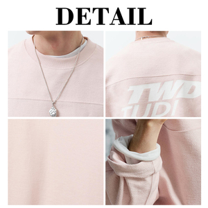เสื้อพิมพ์ลายสกรีน KingSen ผ้าฝ้าย 360GSM ระบายอากาศได้ดี แขนยาว ทรงโอเวอร์ไซส์ ผ้าเฟรนช์เทอร์รี่ เสื้อคอกลมผู้ชาย สปริง ปักลาย 3 มิติ - Product Image 6