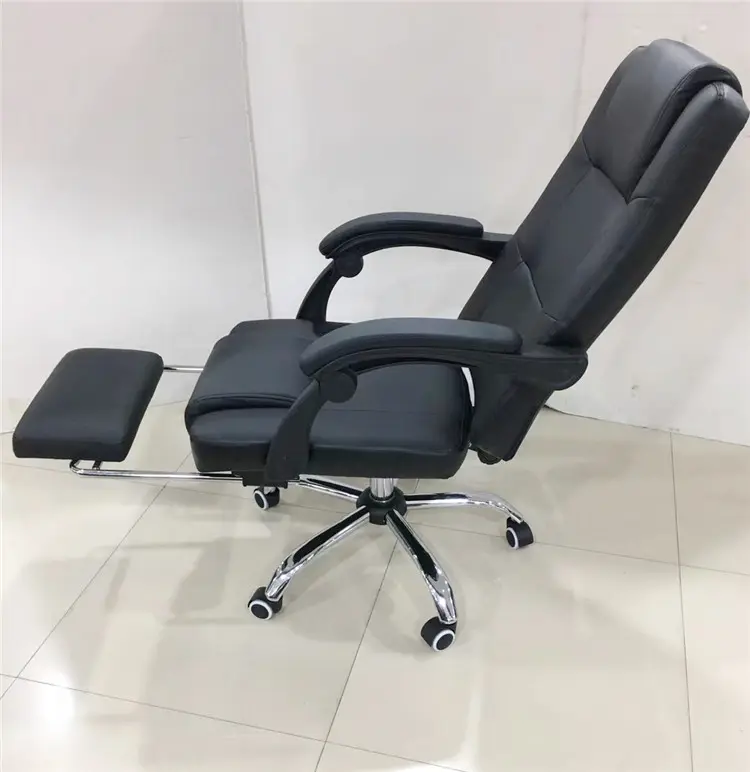 Silla de oficina giratoria básica de asiento único Secretaria ergonómica de espalda media funcional moderna