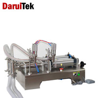 Machine de remplissage semi-automatique de boissons et de liquides alimentaires en acier inoxydable, haute précision, facile à utiliser, avec pompe (5-25 bouteilles/min)