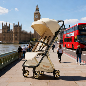 Xe đẩy em bé 3 trong 1 giá tốt nhất, nhẹ, dễ dàng gấp gọn một tay, tựa lưng ngả, có thể tháo rời, xe đẩy cao cấp - Product Image 4