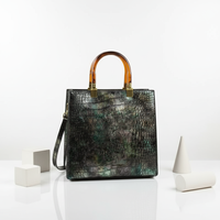 Bolsos Tote de Estilo Clásico, Bolsos de Mano de Lujo con Patrón de Cocodrilo para Mujer, Bolsos Bandolera de Cuero PU Personalizados, Productos al por Mayor