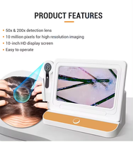 Hot Sale 101C Hair Analyzer HD Skin and Scalp Scanner Detector Hair Follicles for Face and Body Analysis with US/EU Plugs
