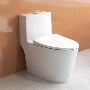 JOMOO Bathroom WC 1 Piece Toilet Floor Mounted S Trap Double Storm Wash Ceramic Toilet With Angle Valve And Hose