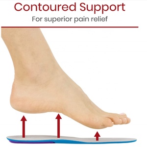 Gel Insoles for Shoes - Shoe Inserts for Walking, <b>Running</b>, Hiking, Plantar Fasciitis, Flat Feet - Fit Sneakers, Boots - Product Image 4