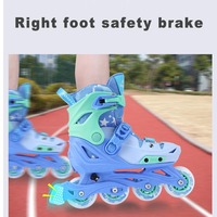 Patins à roulettes ajustables pour enfants avec coque en polypropylène et roues en PU pour les sports de plein air
