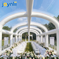 Tente de réception gonflable transparente en PVC personnalisée pour mariage, ouverture automatique rapide pour événements commerciaux