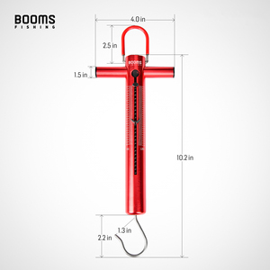 Báscula de Pesca Booms Roja de 25 lb con Mango Grande, Báscula de Resorte Colgante para Equipaje, Portátil, Tubo de Aluminio, 3 Años de Garantía - Product Image 5