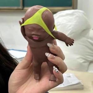 Natasha Doll Old Eight-25 Black Baby Toy Stress Relief Squeeze Simulation Can Be Dropped Flattened Funny <strong>Trickster</strong> - Product Image 4
